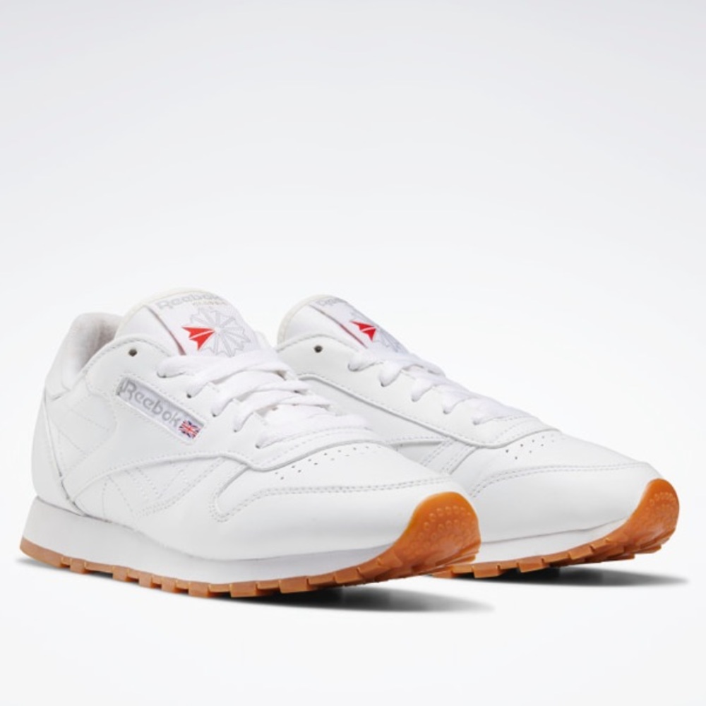 Reebok Classic Leather White with Gum Bottom